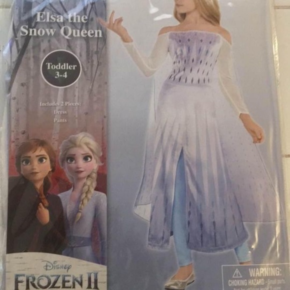 BRAND NEW Disney frozen Elsa the snow queen halloween costume size 3T-4T S4-6 L - Picture 5 of 8